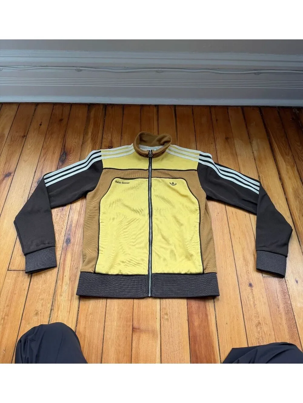 Adidas Wales Bonner Brown Yellow Track Jacket Small